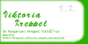 viktoria kreppel business card